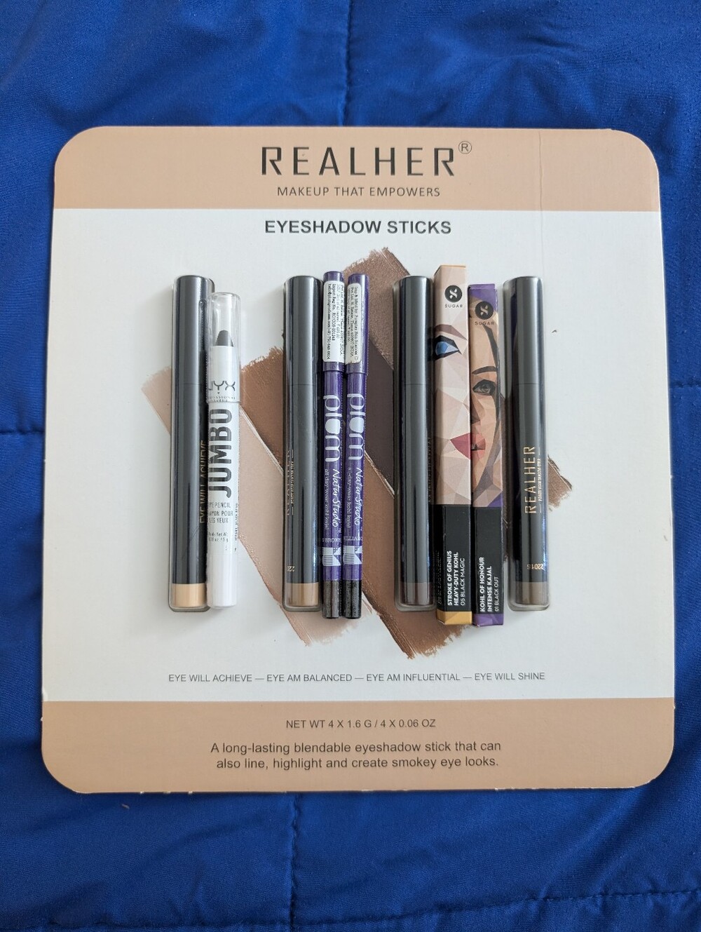 Eye Makeup Bundle x9 | RealHer NYX Sugar Plum Studio Kohl | All New Sealed